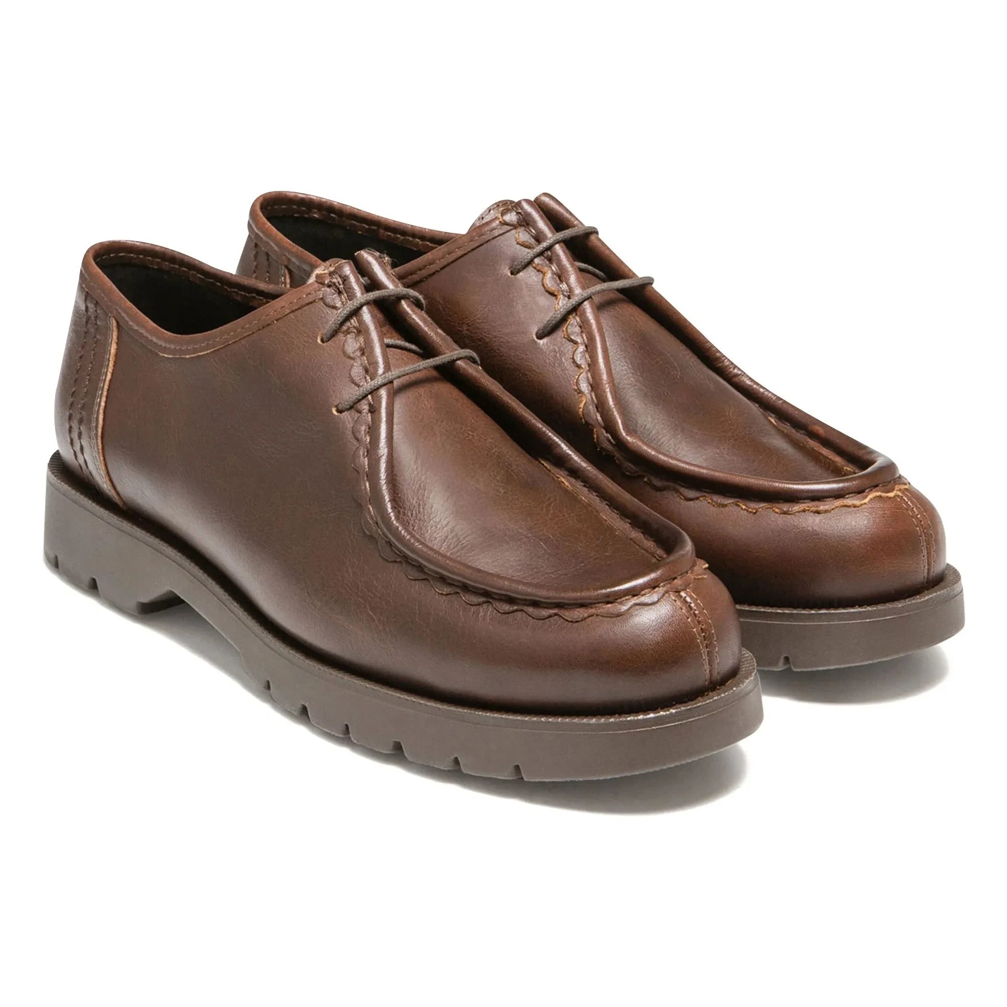 Kleman - Padror A Zapatos Derby de Cuero | Marrón
