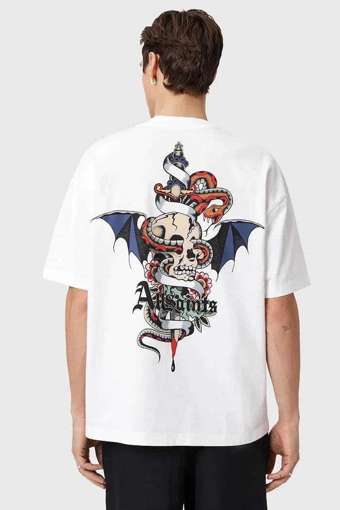Camiseta de algodón AllSaints BLADE