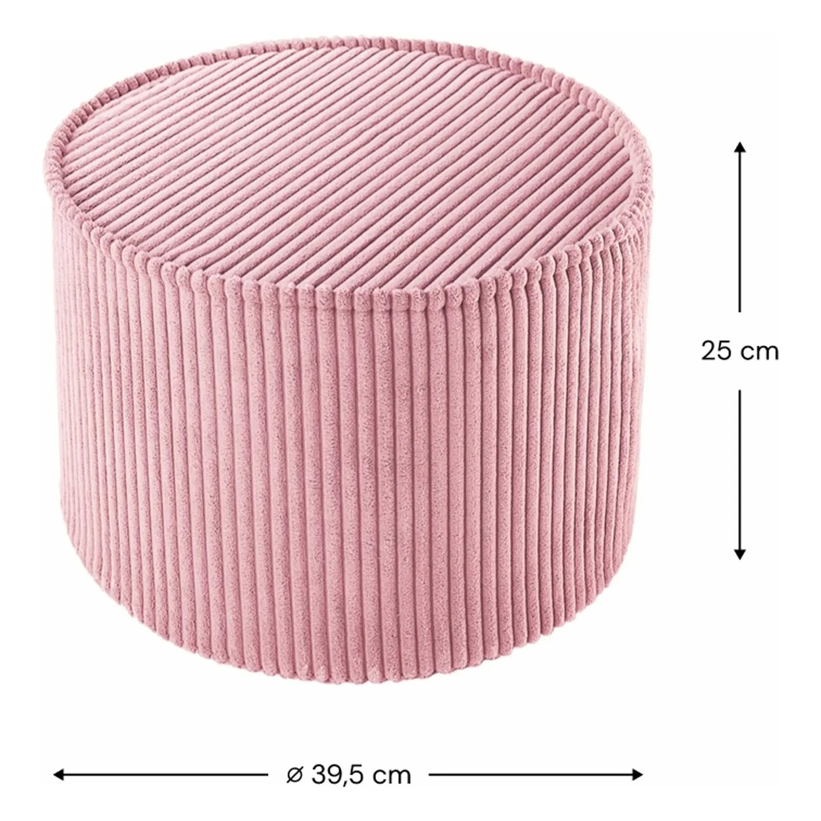 Wigiwama - Puf de terciopelo | Rosa