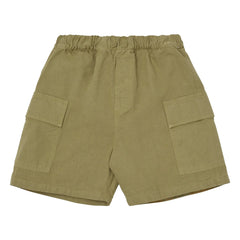 Main Story - Pantalones cortos cargo de algodón orgánico | Verde oliva