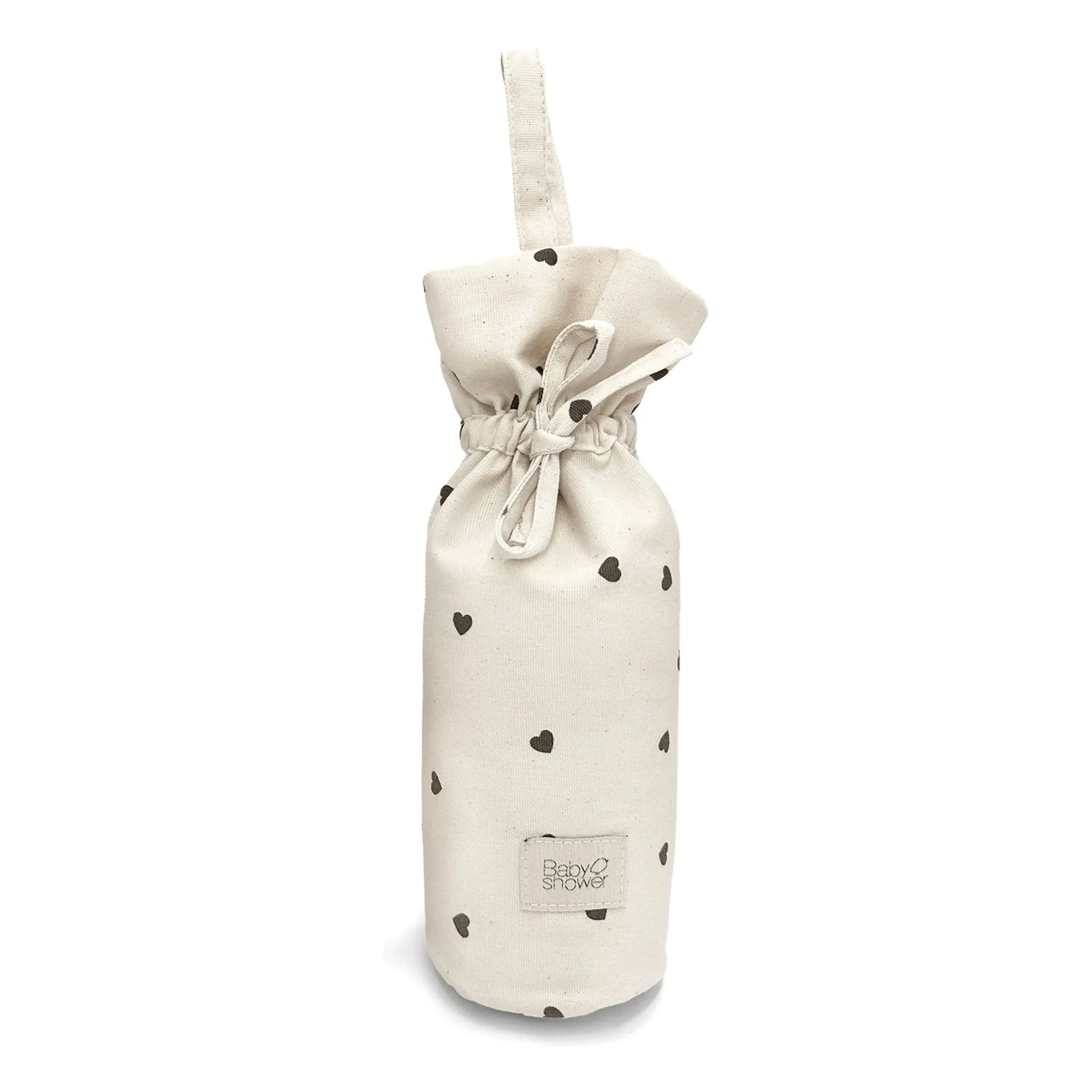 Babyshower - Bolsa para botella Corazones | Crudo