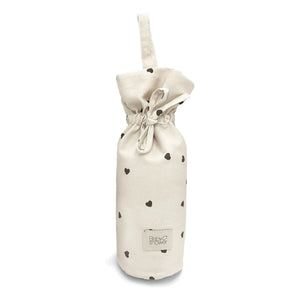 Babyshower - Bolsa para botella Corazones | Crudo