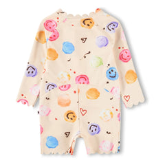 Molo - Traje de Baño Nigella Estampado de Helado Fibras Recicladas | Melocotón