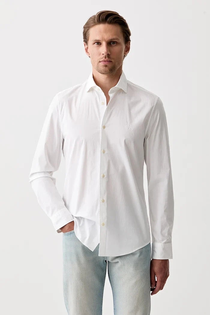 Camisa elástica de algodón para hombre Marc O'Polo