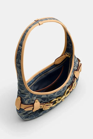Bolso hobo para mujer Coach Belted Ergo Shoulder Bag 26 de denim