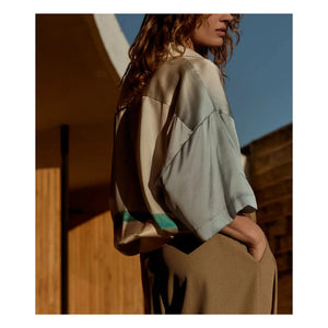 Mes Demoiselles - Blusa de seda Malden | Azul