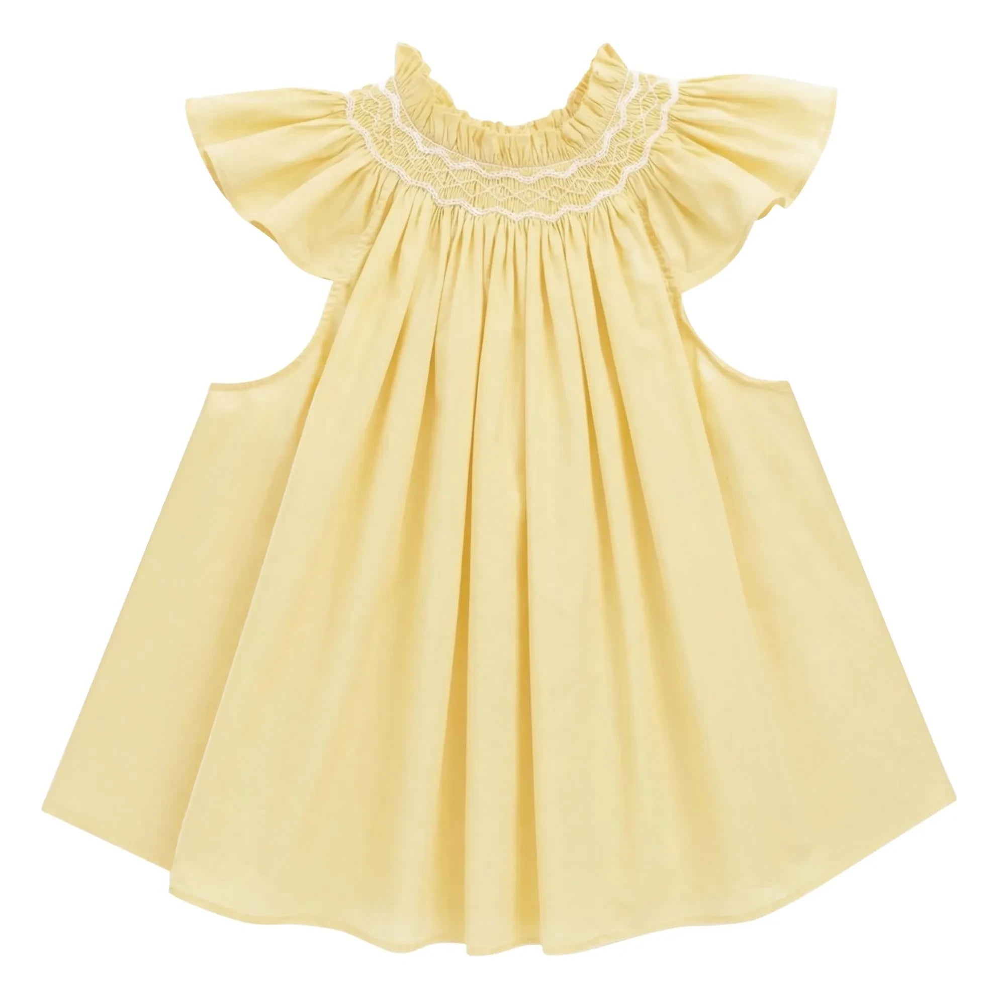 BELLEPIECE - Top de popelina de algodón Mykonos | Amarillo