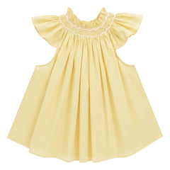 BELLEPIECE - Top de popelina de algodón Mykonos | Amarillo