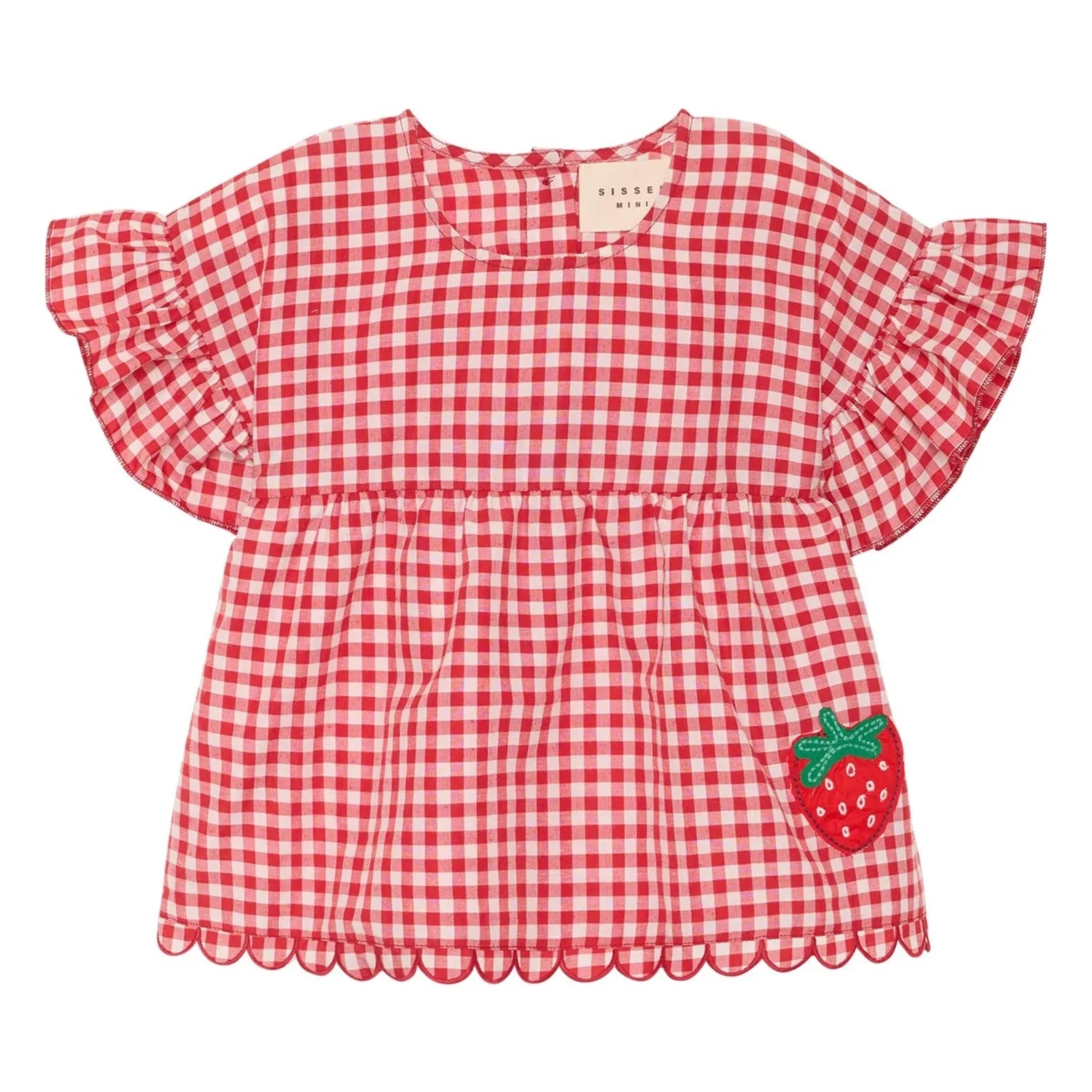 SISSEL EDELBO - Blusa Charlène Vichy - Colección Niños | Roja