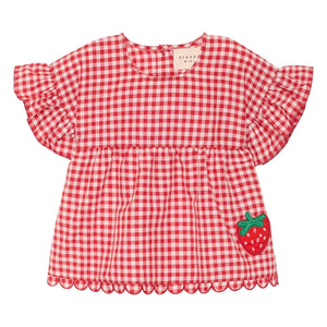 SISSEL EDELBO - Blusa Charlène Vichy - Colección Niños | Roja