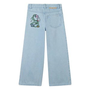 Stella McCartney Kids - Jeans flare de algodón orgánico | Azul claro