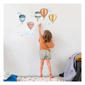 MIMI'lou - Pegatinas de globos aerostáticos de acuarela fáciles