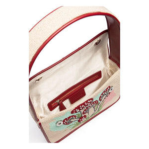 Staud - Bolso Tommy con abalorios | Crema