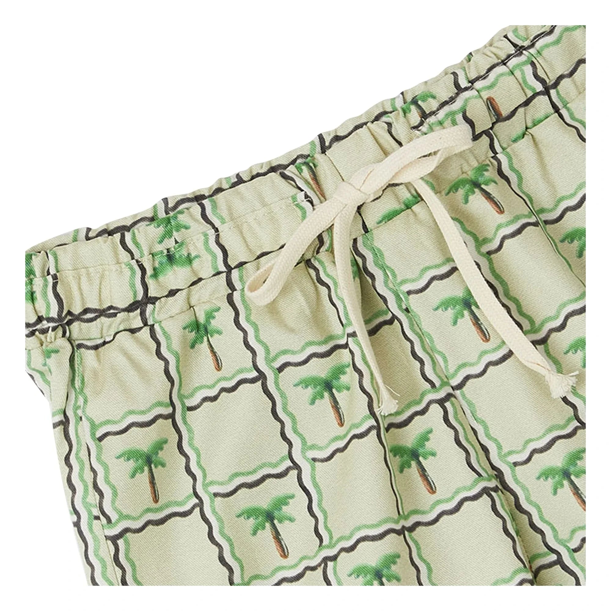 Fabula - Shorts con cordón Palm Tree | Verde claro