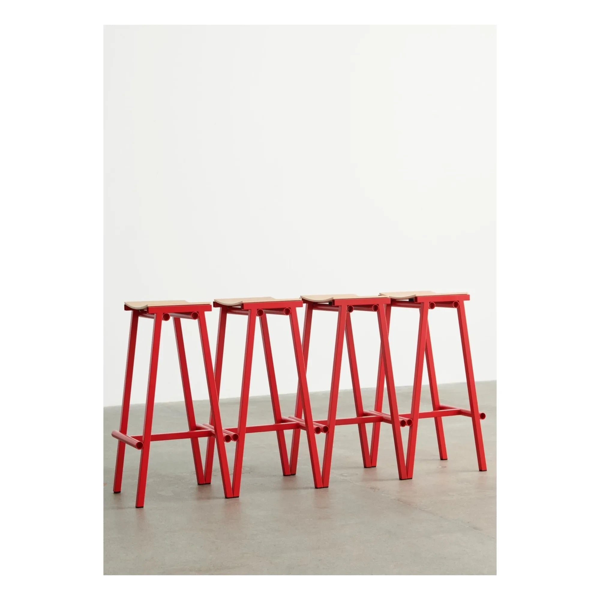 Hay - Taburete alto 75 cm Taburete 8 | Rojo