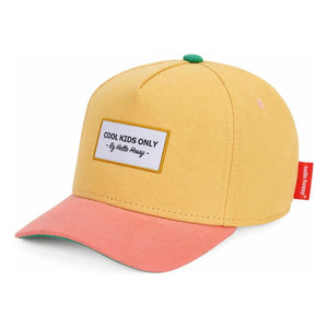 Hello Hossy - Gorra de algodón orgánico con visera curva Mini Sunset | Amarillo