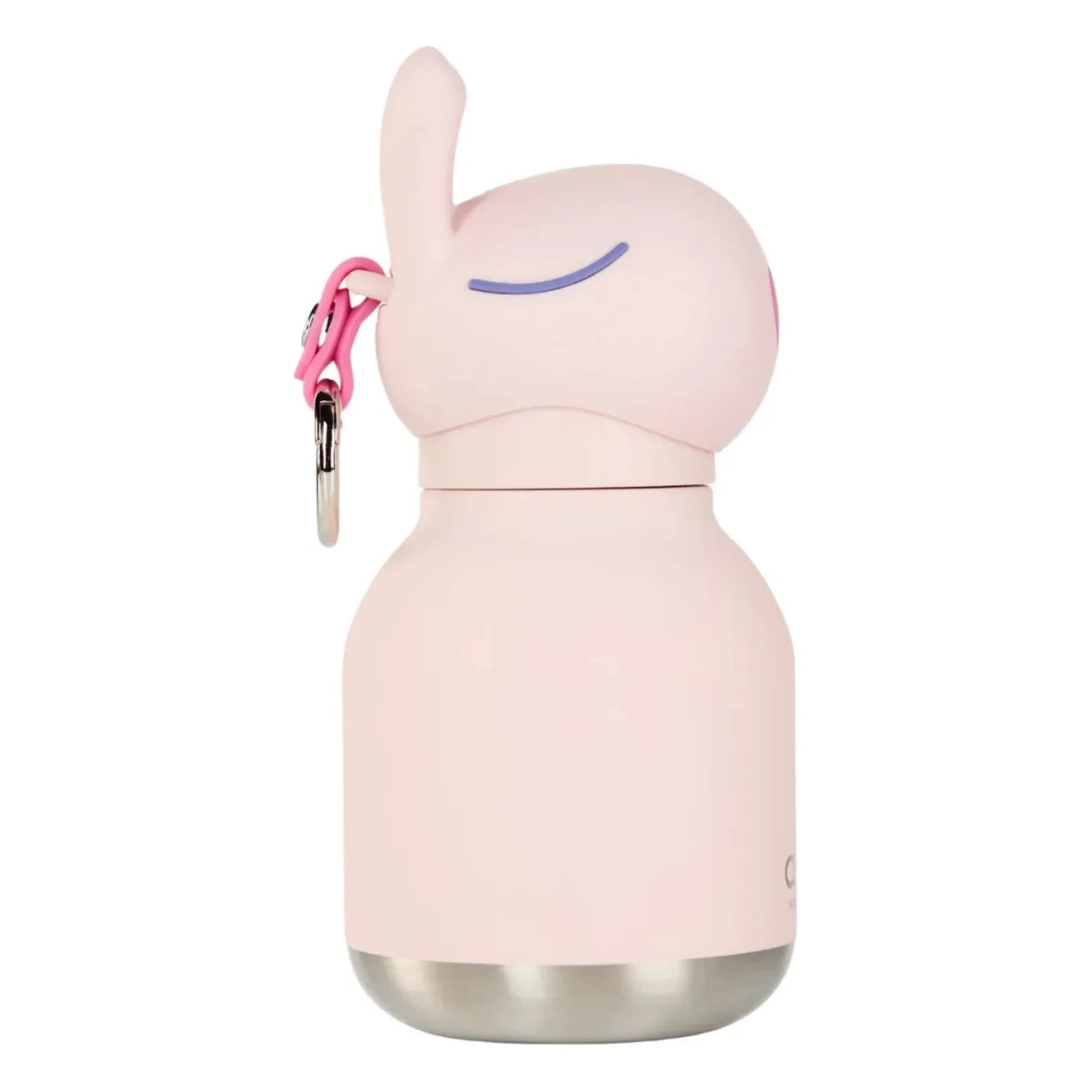 Asobu - Mini botella de agua de acero inoxidable Rabbit | Rosa pálido