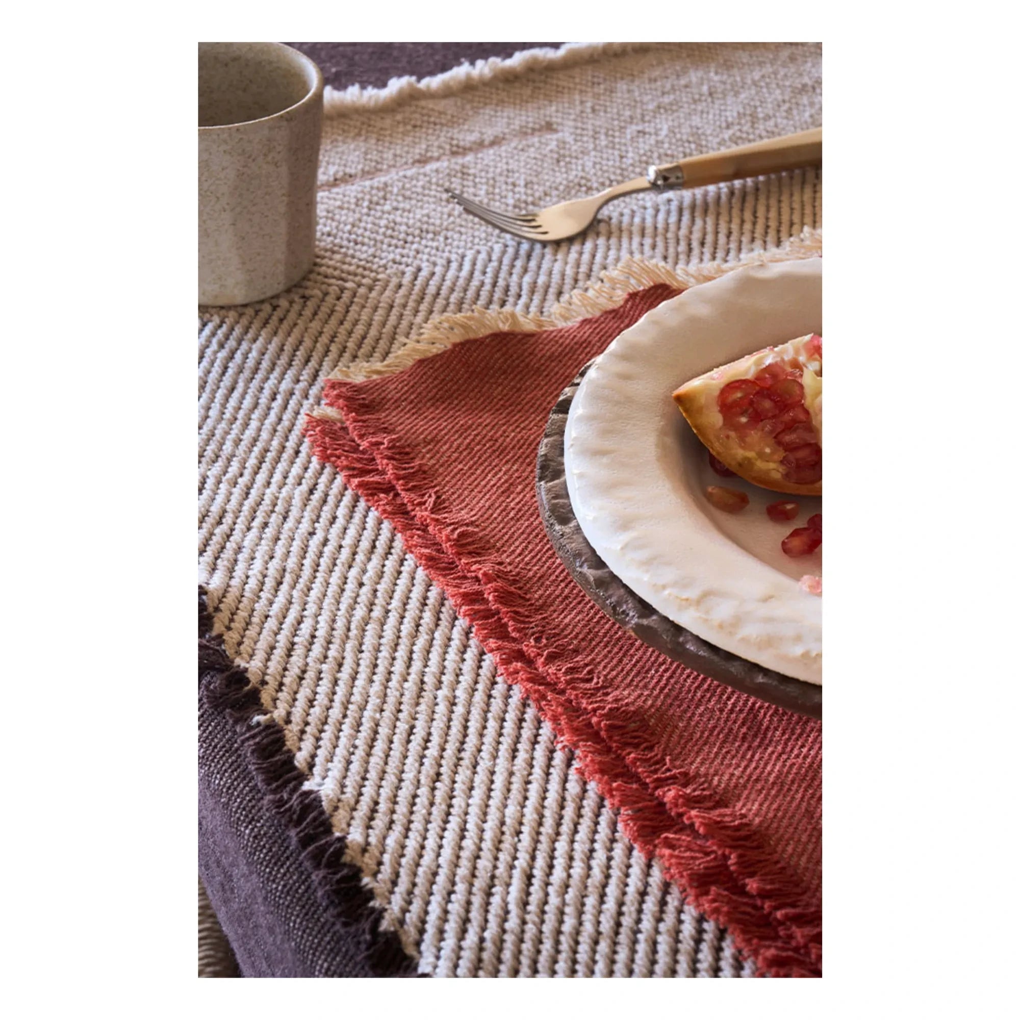 Lorena Canals - Twill Amerikan servisleri - 2’li set | Doğal