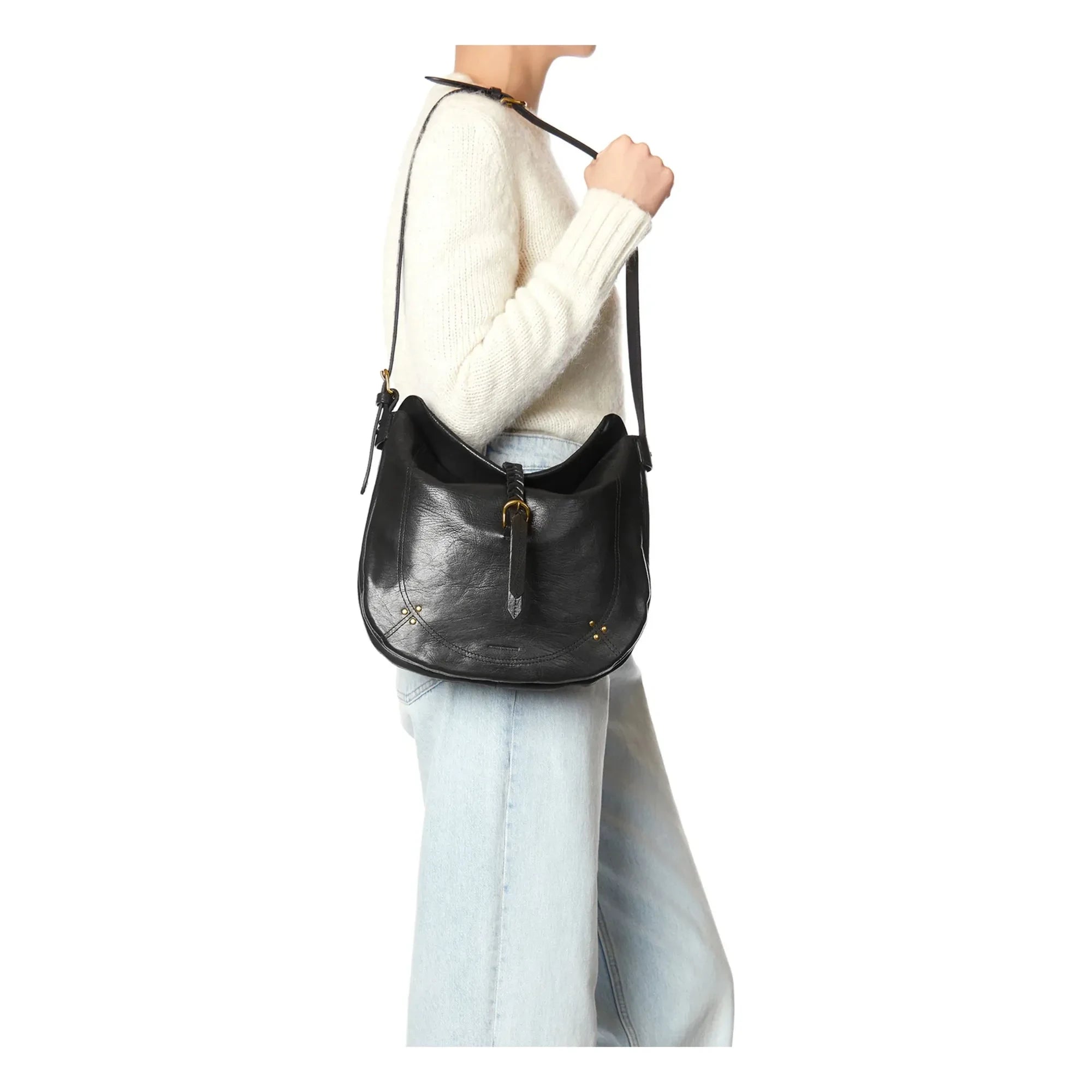 Jérôme Dreyfuss - Bolso Luis Chèvre Grainé | Negro