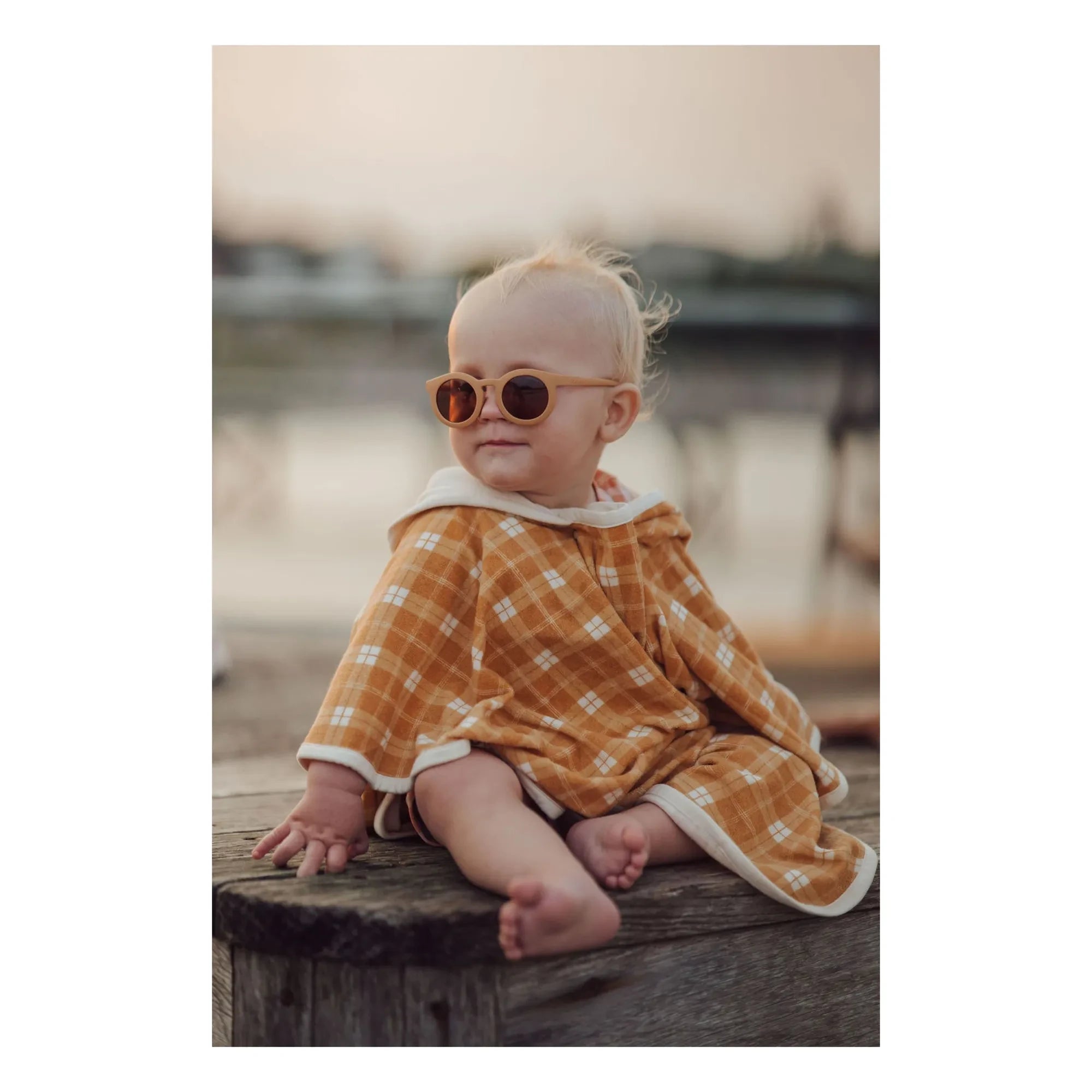 Grech & Co - Gafas de sol clásicas polarizadas de fibra natural | Amarillas