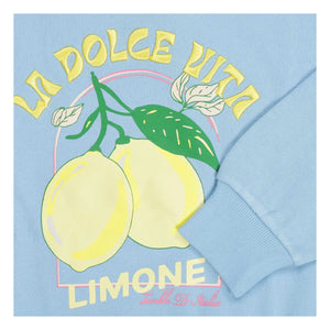 Tumble N'Dry - Sudadera Oversize Vital Citrons de Algodón Orgánico | Azul claro