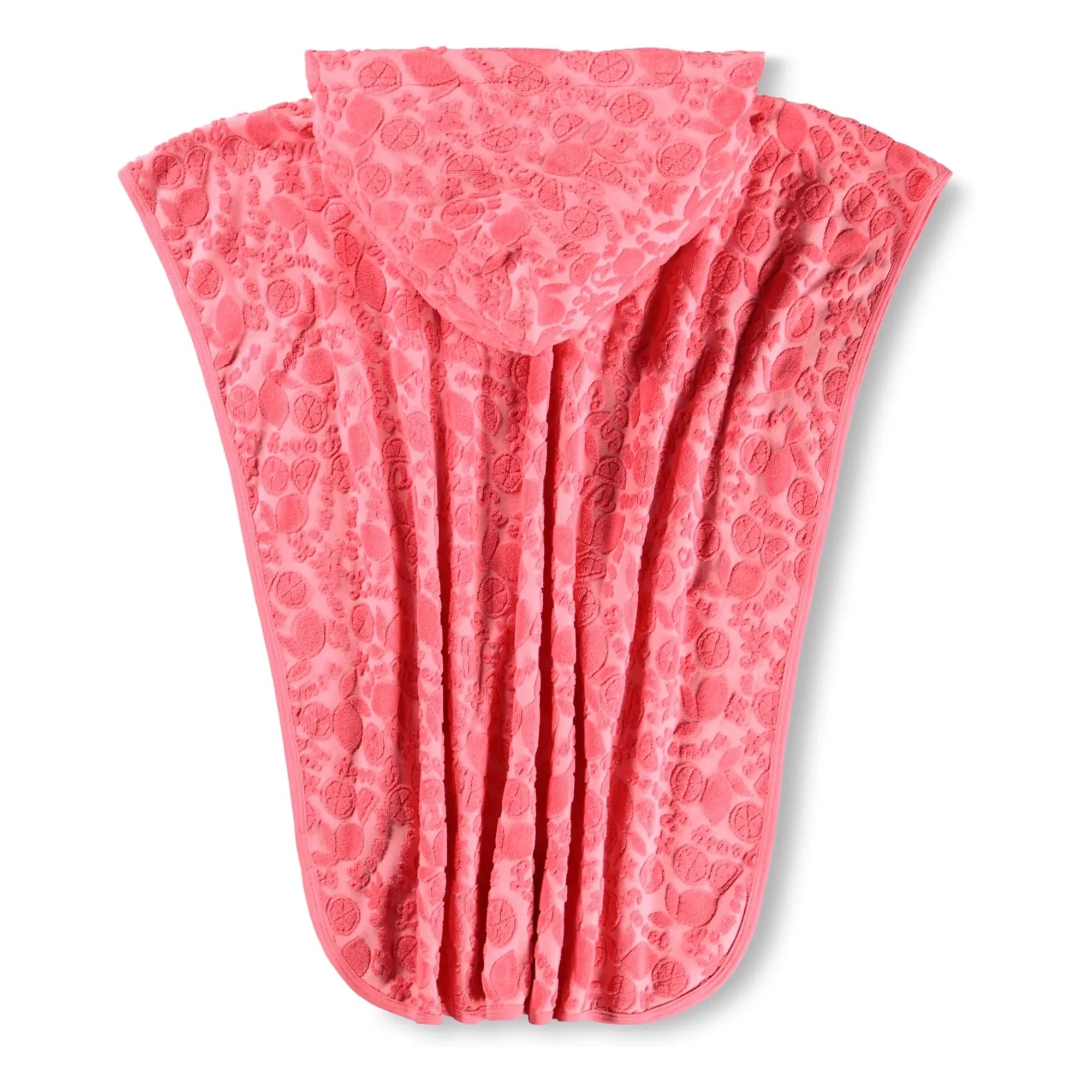 Molo - Poncho de playa de frutas texturizadas | Coral