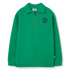 Cozmo - Otto Polo Yaka Sweatshirt | Meadow Green