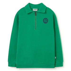 Cozmo - Otto Polo Yaka Sweatshirt | Meadow Green