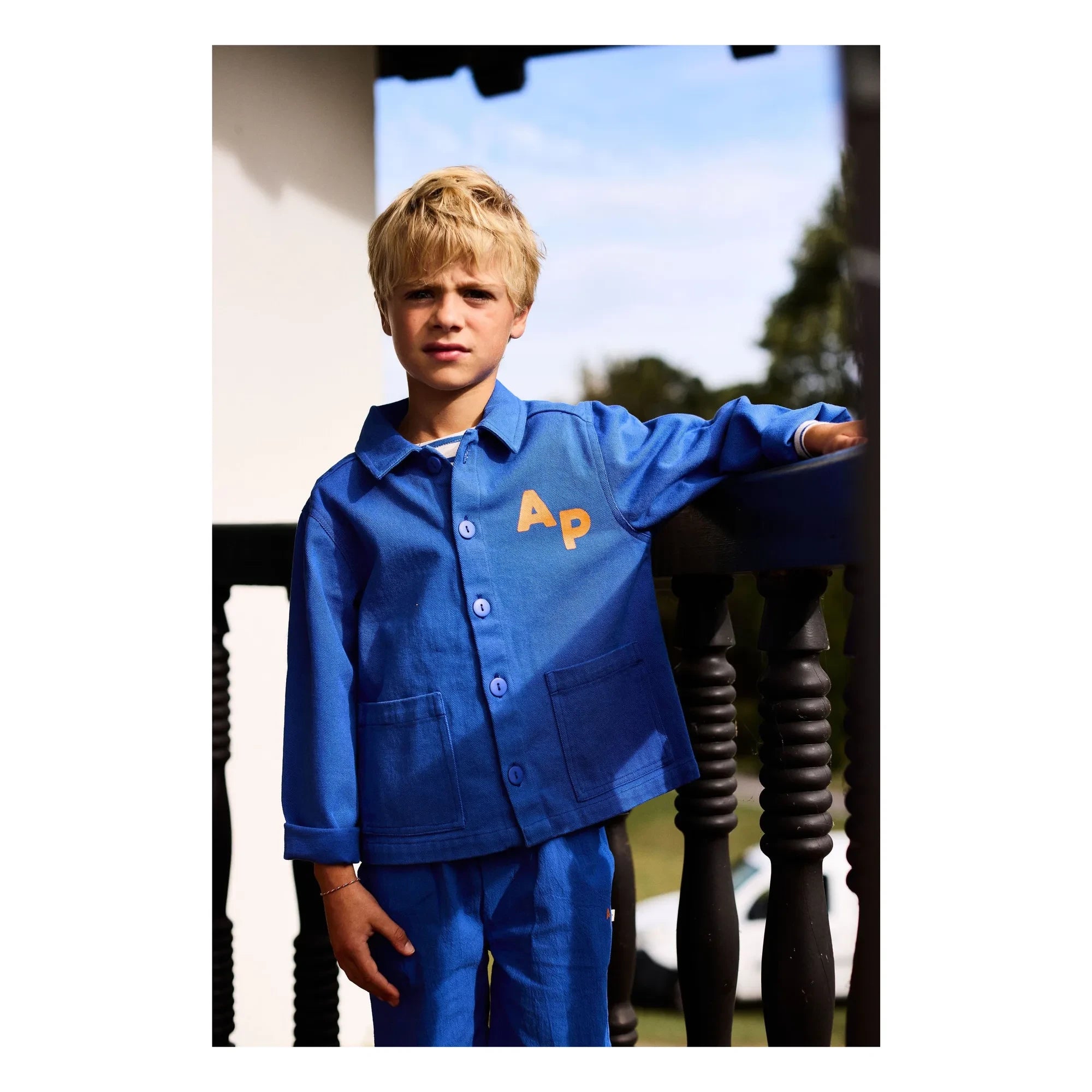 Arsène et Les Pipelettes - Chaqueta Twill AP | Azul Celeste