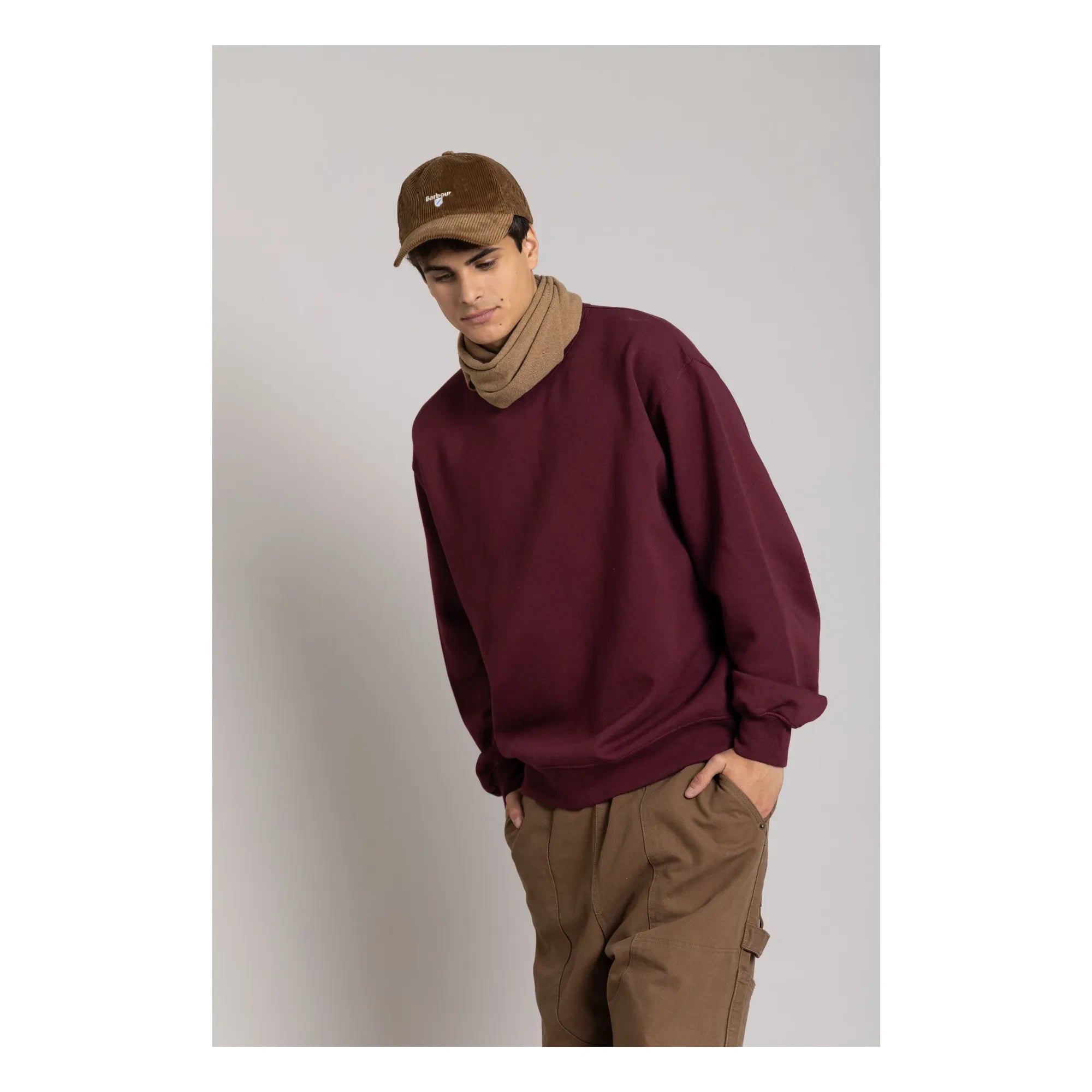 Smallable Man - Sudadera de algodón orgánico | Berenjena
