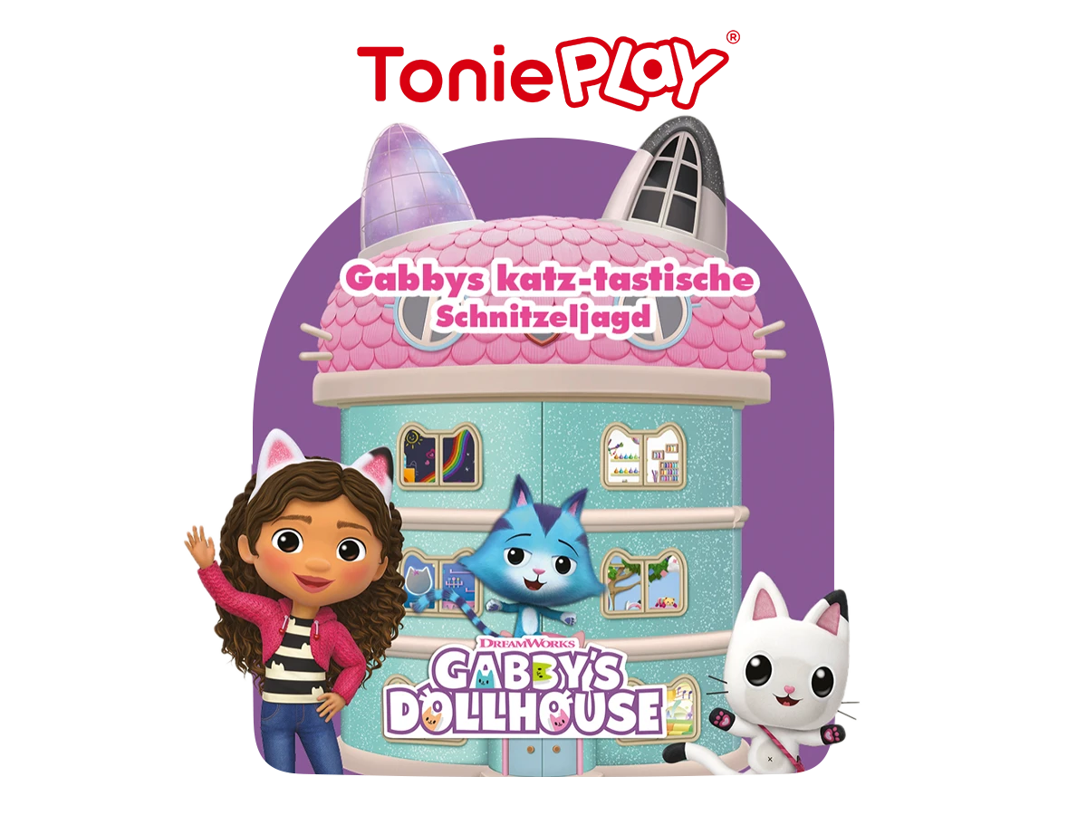 Tonies - Alemán [DE] La Casa de Muñecas de Gabby: La increíble Búsqueda del Tesoro de los gatos de Gabby - Tonieplay