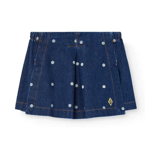 The Animals Observatory - Falda Corta Olingo Pois Denim | Azul Oscuro