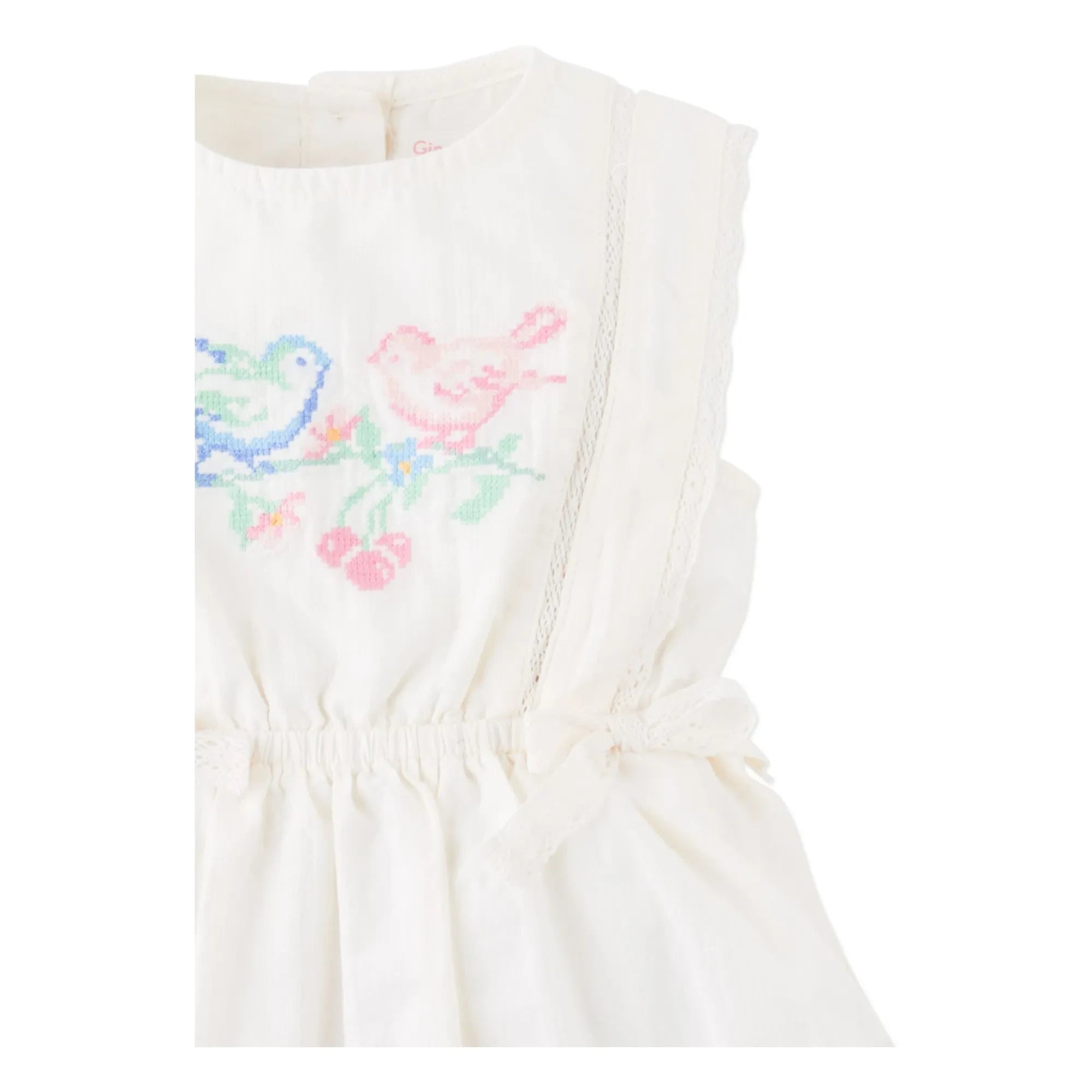 Gingersnaps - Vestido bordado Charlee | Blanco