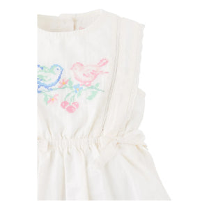 Gingersnaps - Vestido bordado Charlee | Blanco