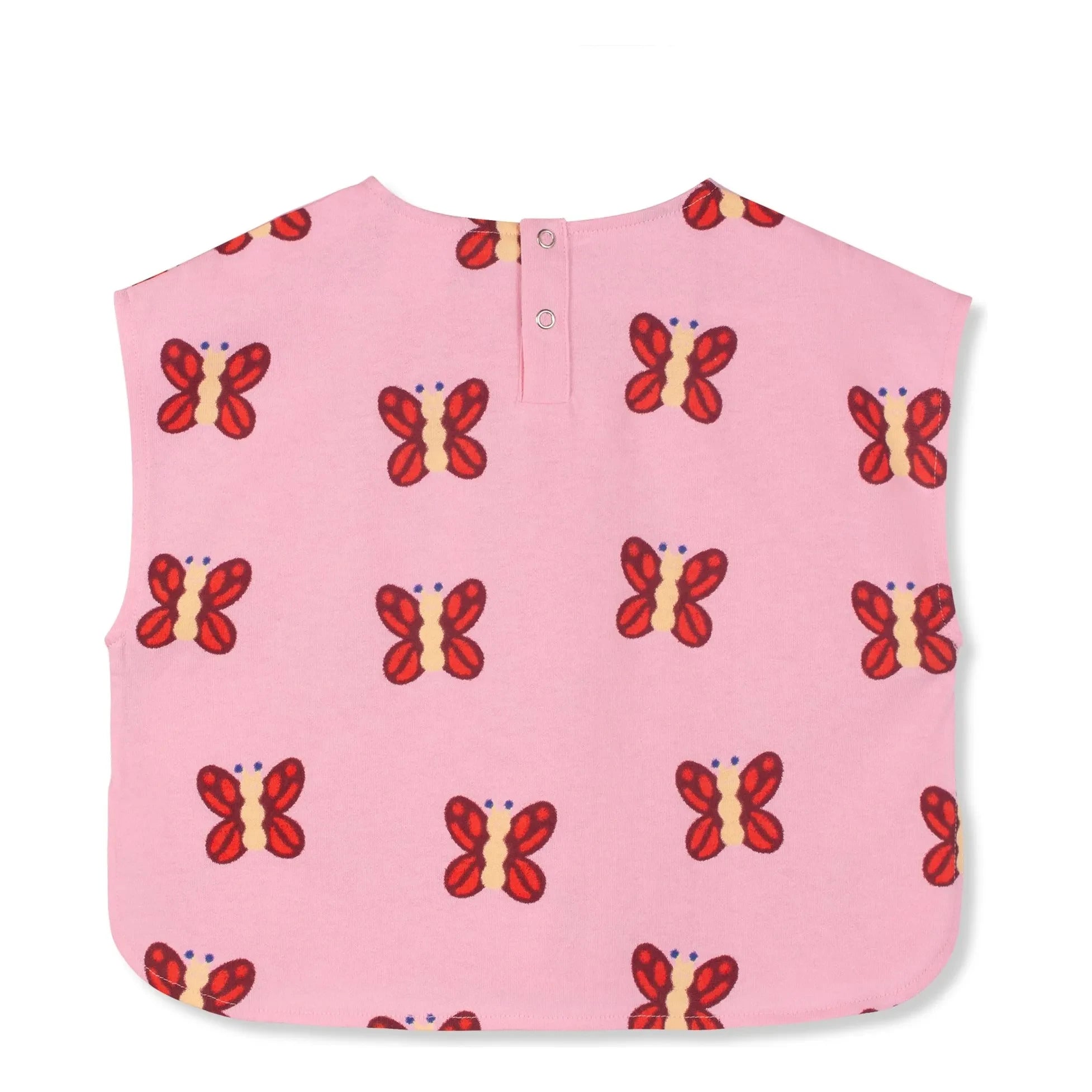 Wynken - Top de algodón orgánico con estampado de mariposas | Rosa
