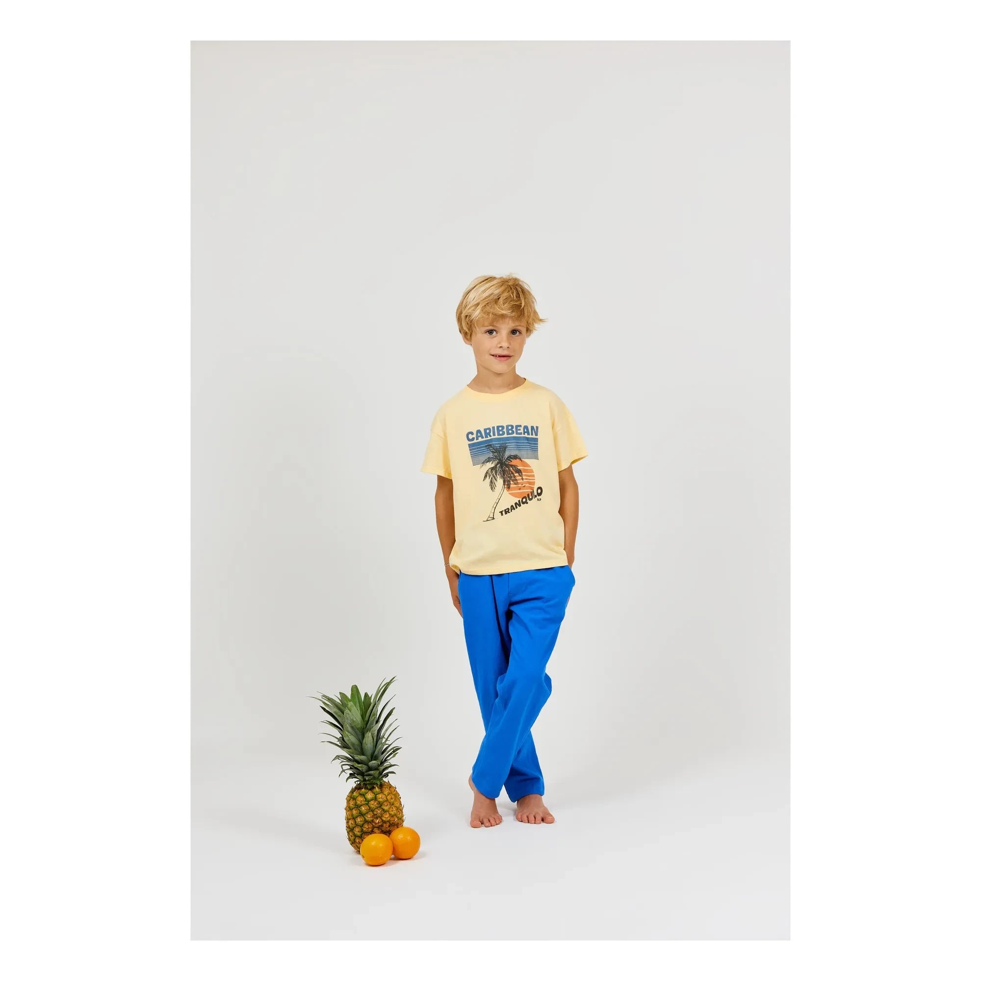 Arsène et Les Pipelettes - Camiseta de algodón orgánico Caribbean | Amarilla
