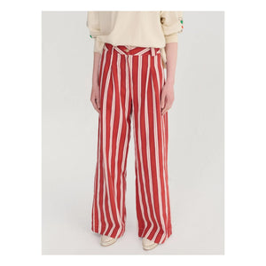 Bobo Choses - Pantalones de rayas de algodón | Rojo