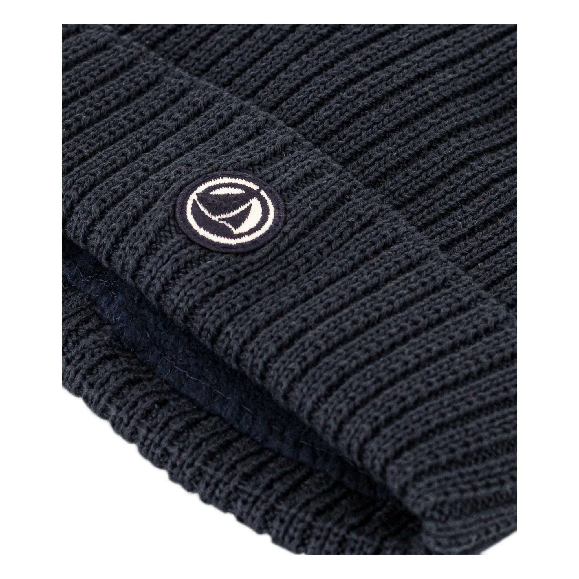 Petit Bateau - Gorro de punto con logo | Azul marino