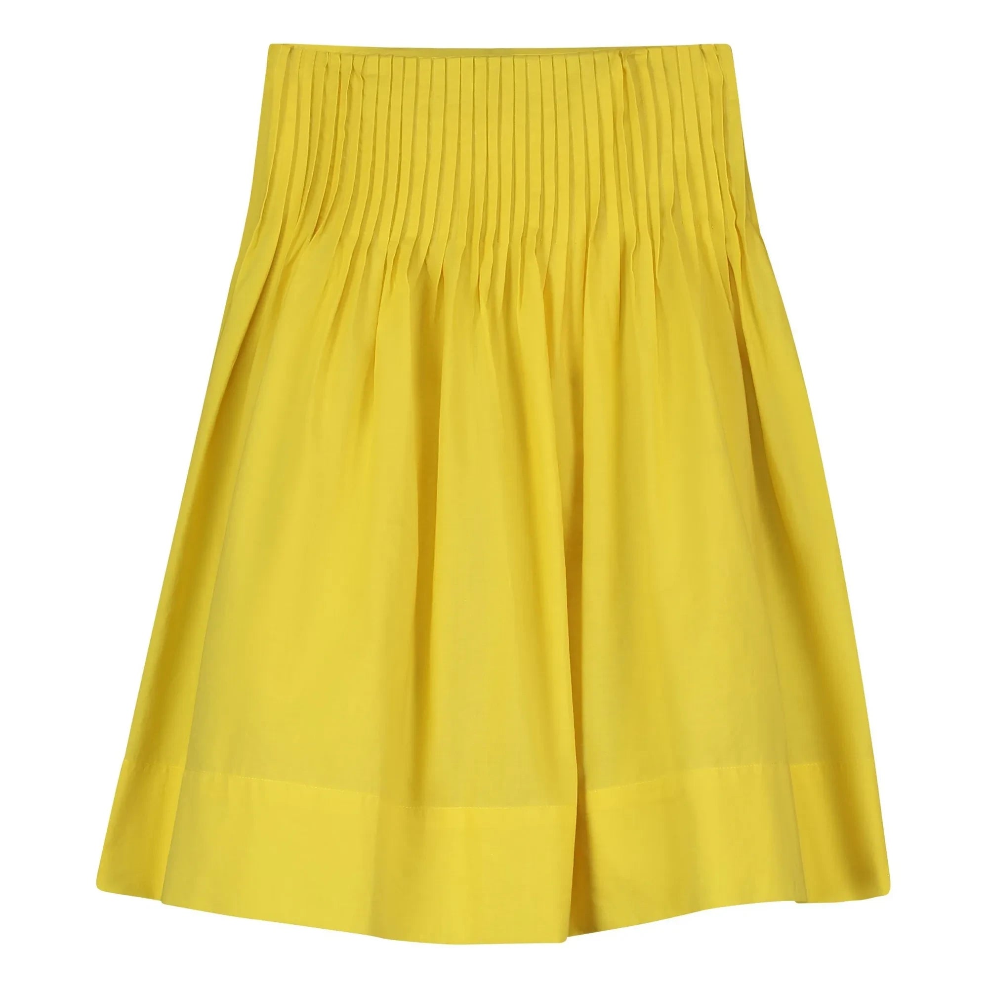 Tangerine - Falda midi plisada | Amarilla