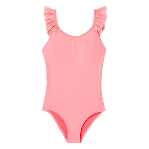 Lison Paris - Bañador de 1 pieza Anti-UV con fibras recicladas | Coral