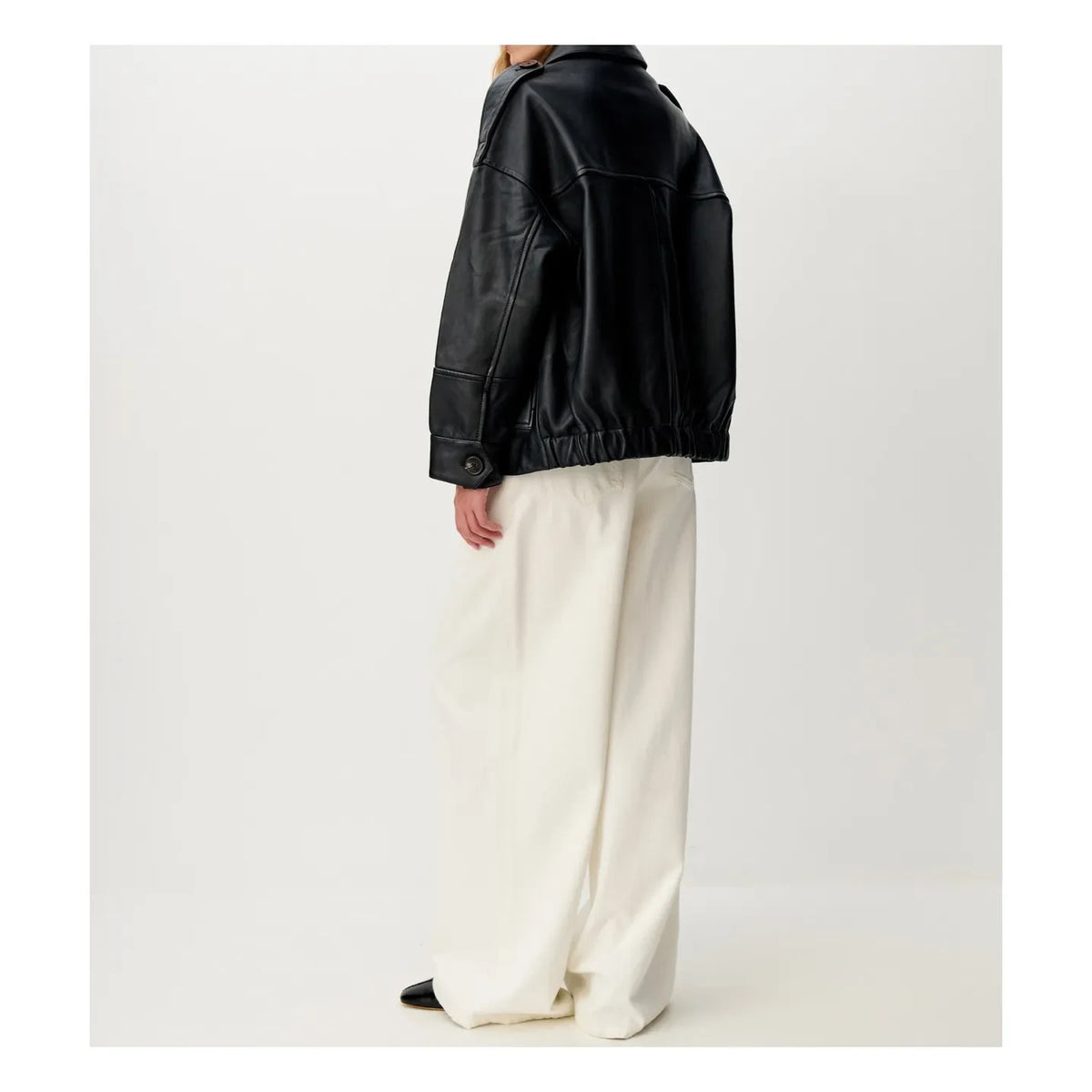 Sessùn - Chaqueta de cuero Harriboyd | Negro