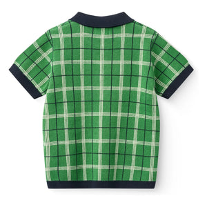 Copenhagen Colors - Polo de punto de algodón orgánico | Meadow Green