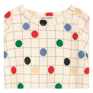 True Artist - Camiseta de algodón orgánico Circles | Beige