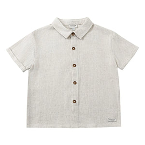 Donsje - Camisa de lino Brammie | Heather White