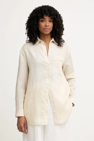 MM by Max Mara camisa de lino para mujer FILO