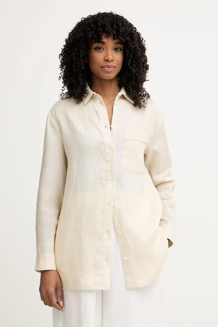 MM by Max Mara camisa de lino para mujer FILO