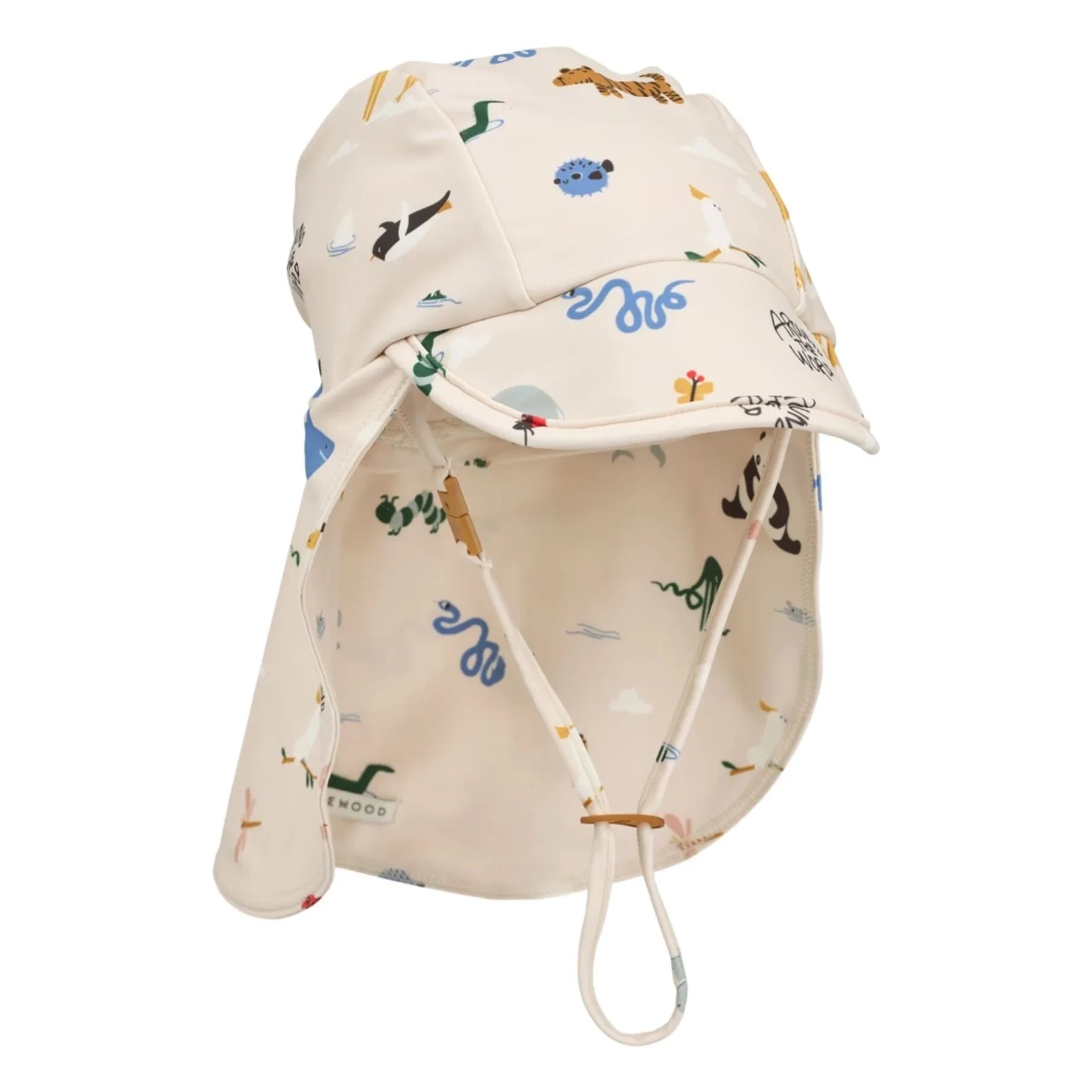 Liewood - Sombrero Cecilia con protección UV y diseño animal | Crudo
