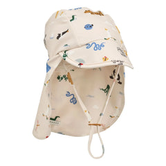 Liewood - Sombrero Cecilia con protección UV y diseño animal | Crudo