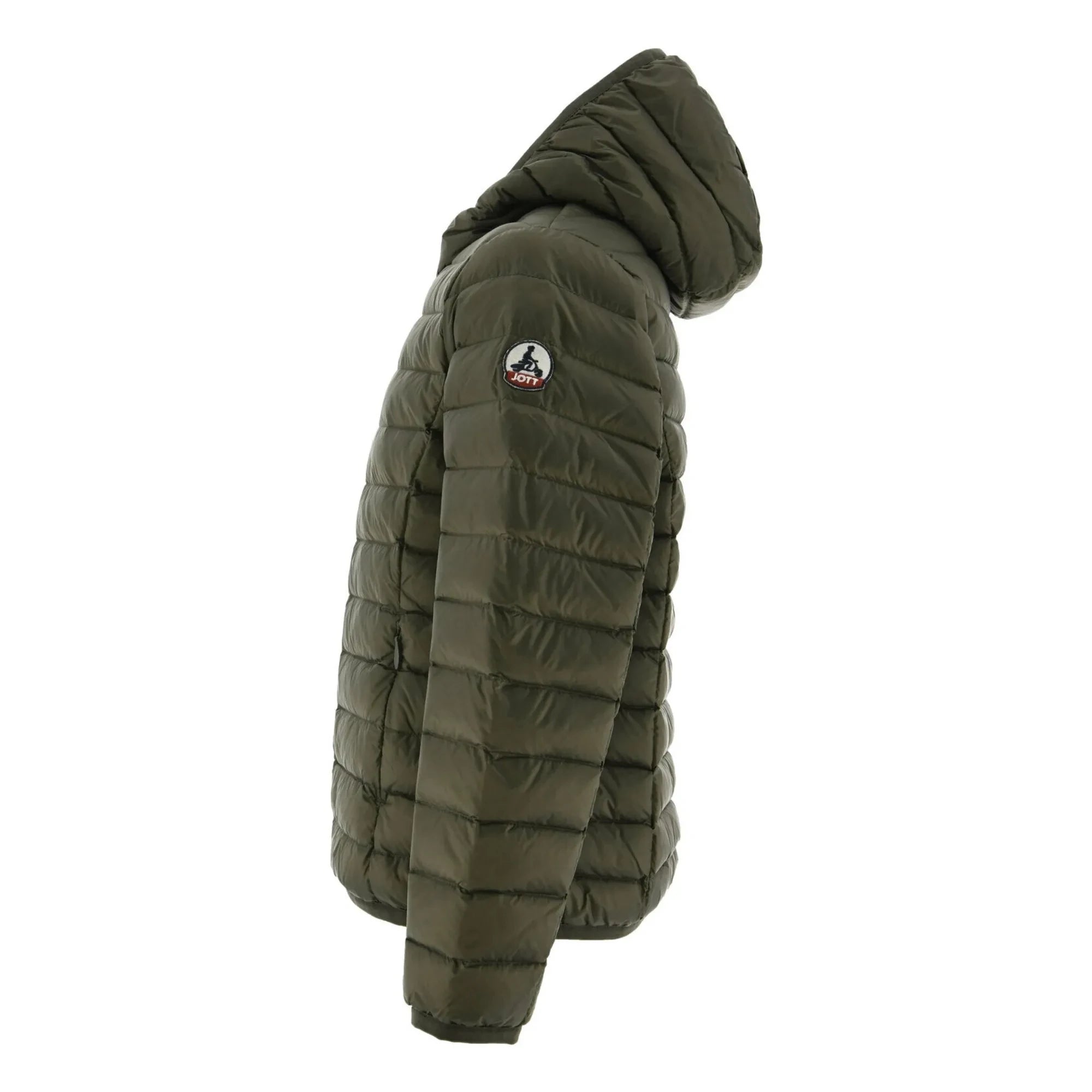 Jott - Hugo Chaqueta Pluma con Capucha | Caqui oscuro