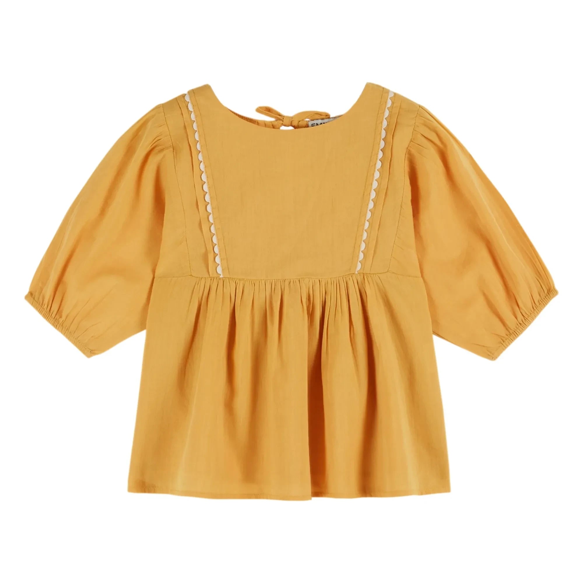 Emile et Ida - Blusa amarilla con volantes